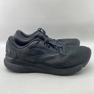 Brooks Ghost 16 Running Shoes Men Size 11.5 2E Wide Black Comfort Low Sneakers